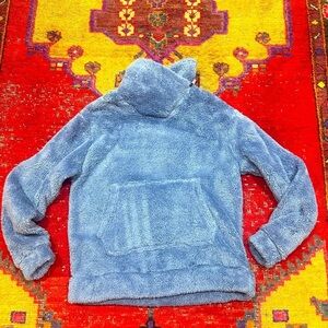NICOLE MILLER Sport fluffy light blue pullover sz S